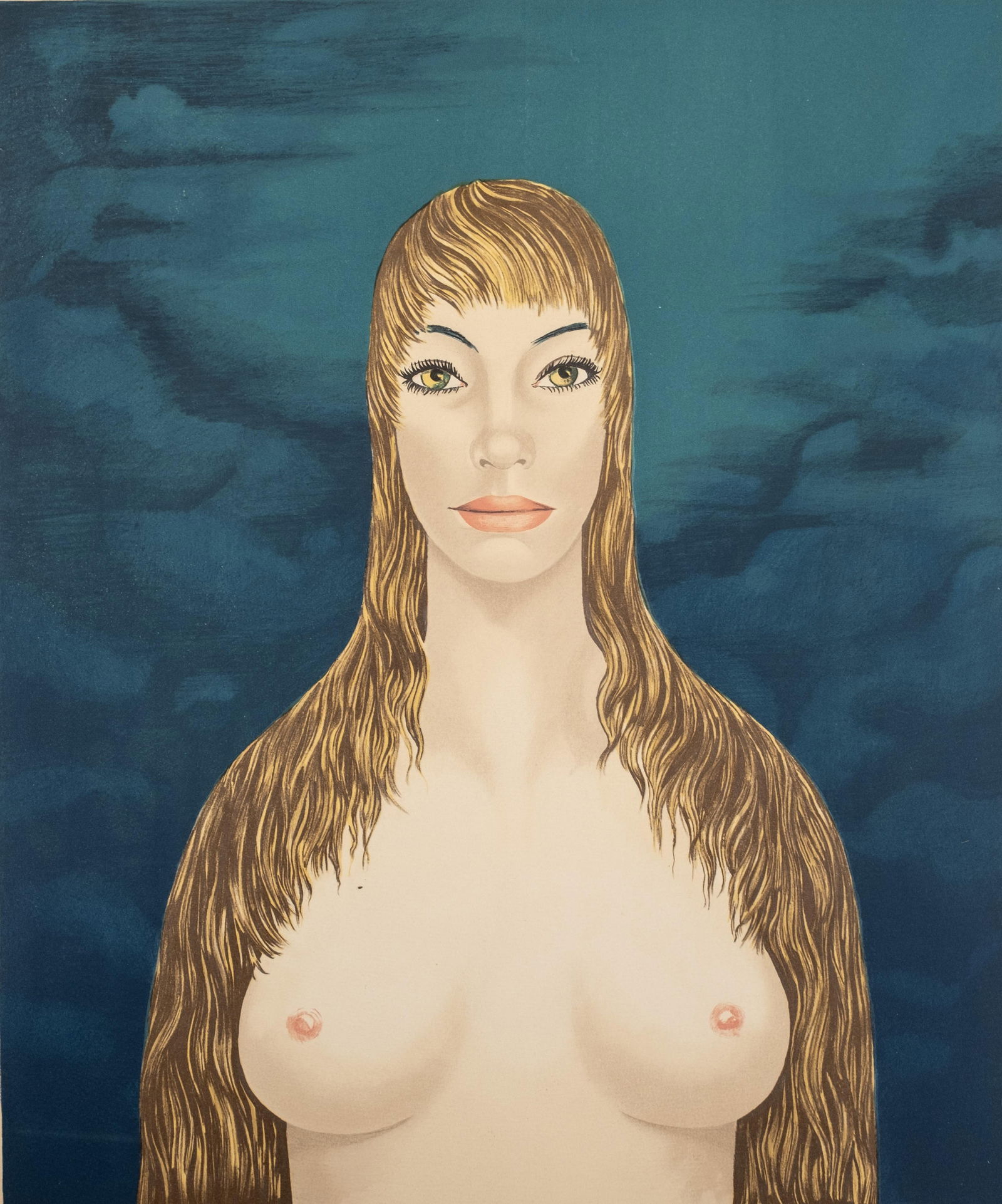 Félix Labisse Signed, Chrysorapis, Limited Edition Lithograph: Keywords: Surrealism, 20th-century European art, French surrealists, Salvador Dalí style, René Magritte style, Mid-20th century, Surrealist portraiture, Avant-garde, PrintNO RESERVE. Félix Labisse