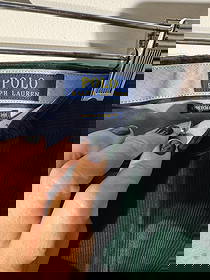 Polo Ralph Lauren, Men's Green Corduroy Pants, Blazer Not Included: Keywords: Designer Brand Auctions, Luxury Clothing Sale, High-End Fashion Auctions, Exclusive Designer Apparel, Vintage Designer Clothing, Rare Fashion Auction, Pre-Owned Luxury Fashion, Designer, Han