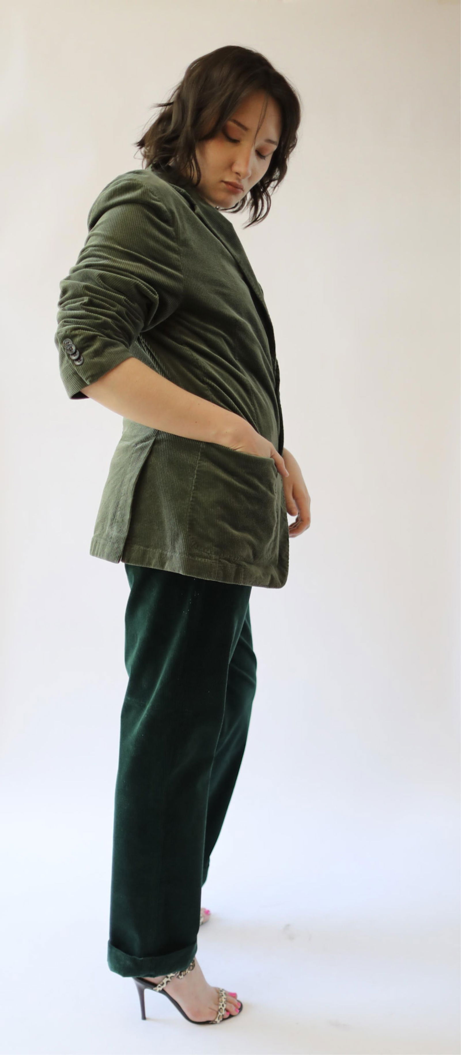 Polo Ralph Lauren, Men's Green Corduroy Pants, Blazer Not Included - 5