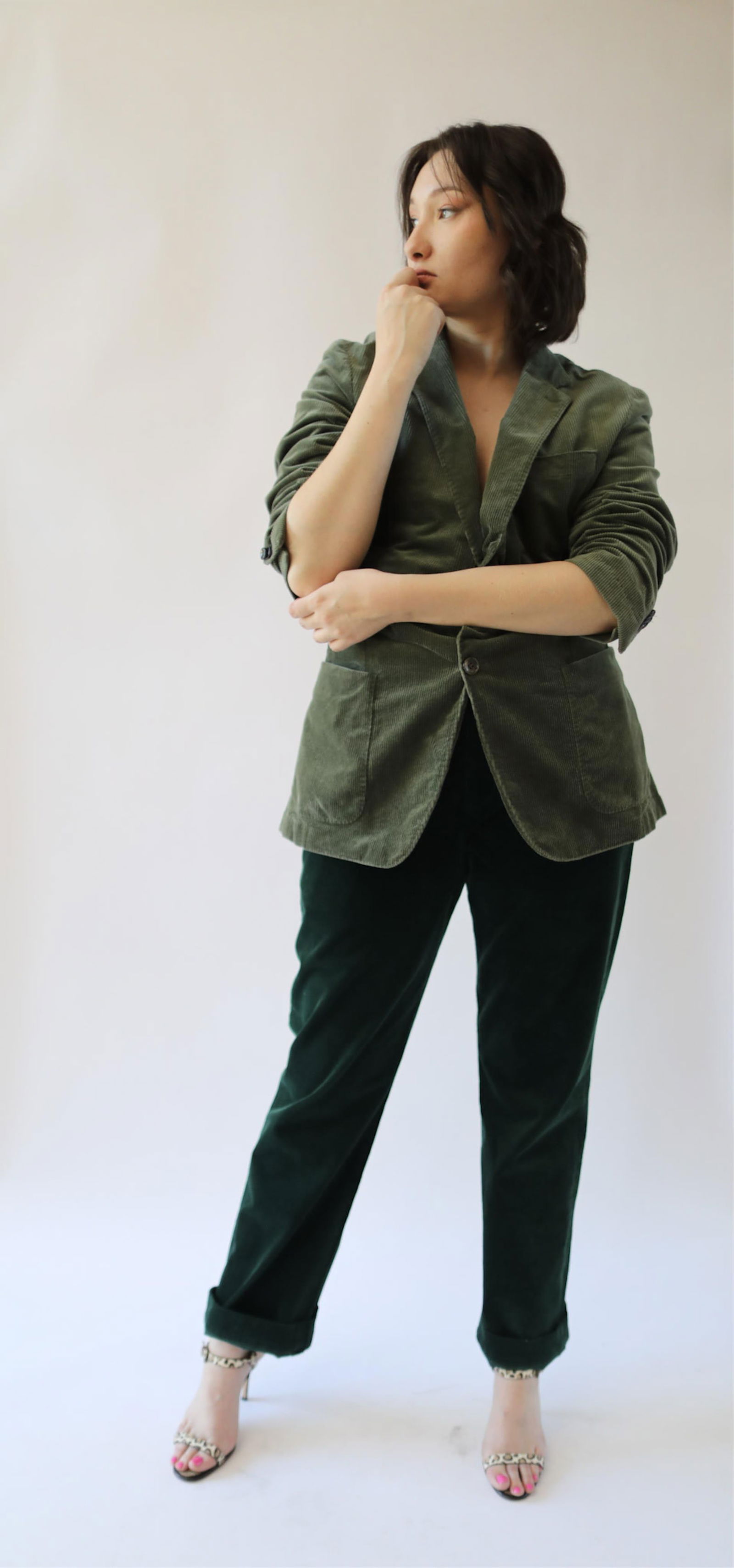 Polo Ralph Lauren, Men's Green Corduroy Pants, Blazer Not Included - 7