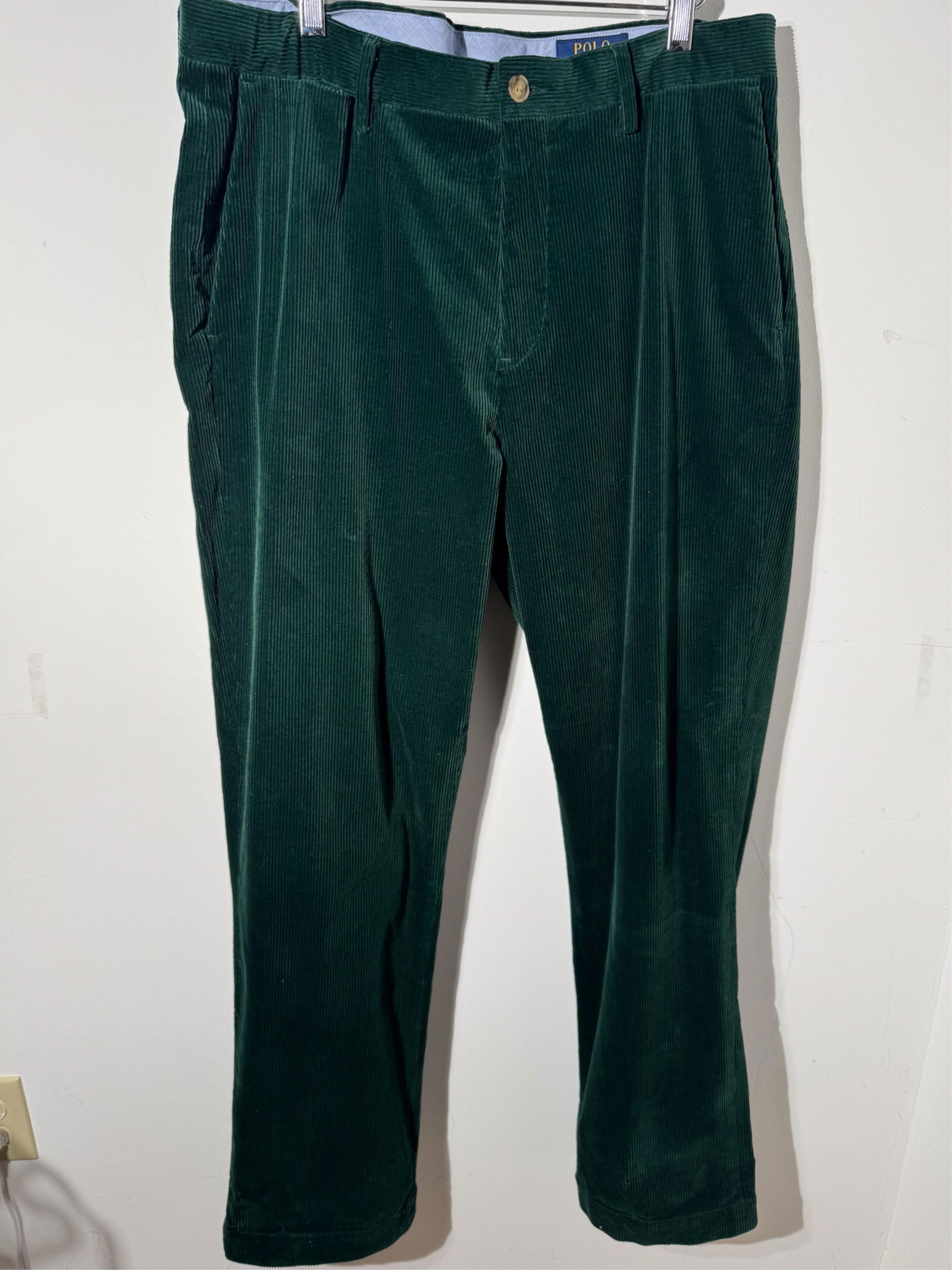 Polo Ralph Lauren, Men's Green Corduroy Pants, Blazer Not Included - 9