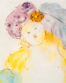 Leonor Fini Hand Signed Color Limited Edition Lithograph, c. 1970s *Morgenstunde *