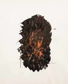 Antonio Palou Signed Abstract Lithograph Enhanced with Gouache, 20th Century