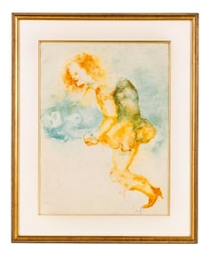 Leonor Fini Color Lithograph, Romeo & Juliet (c. 1970s) Artist Hand Signed