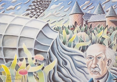 Signed Limited Edition Color Lithograph on Paper, Late 20th Century