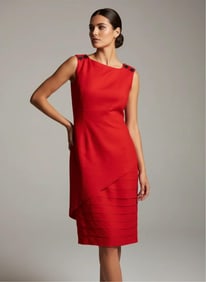 Louis Feraud, Red Jumper Dress, US 8
