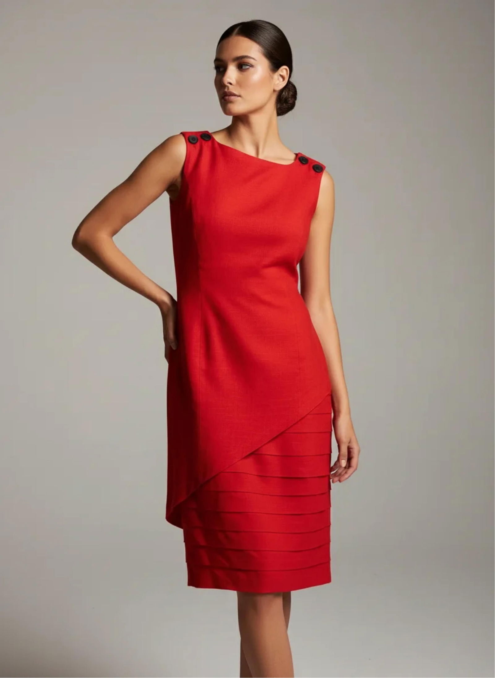 Louis Feraud, Red Jumper Dress, US 8 (1 of 5)