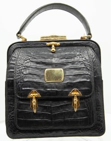 Valentino, Black Vintage Handbag Purse