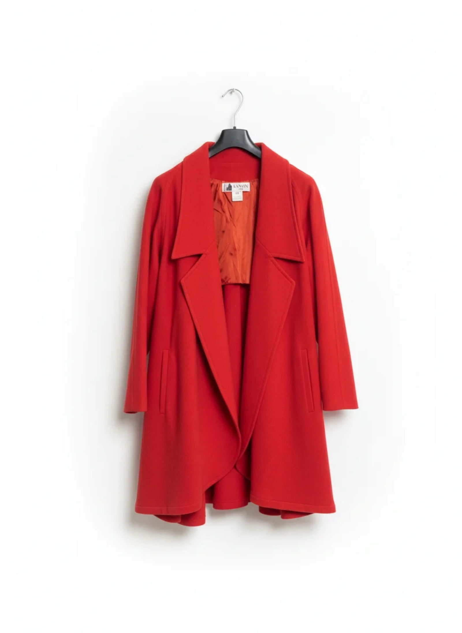 Lanvin, Vintage Red Swing Coat, One Size Fits Most (1 of 7)