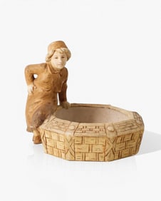 Art Nouveau Royal Dux Bohemia Porcelain Bedside Keepsake Bowl