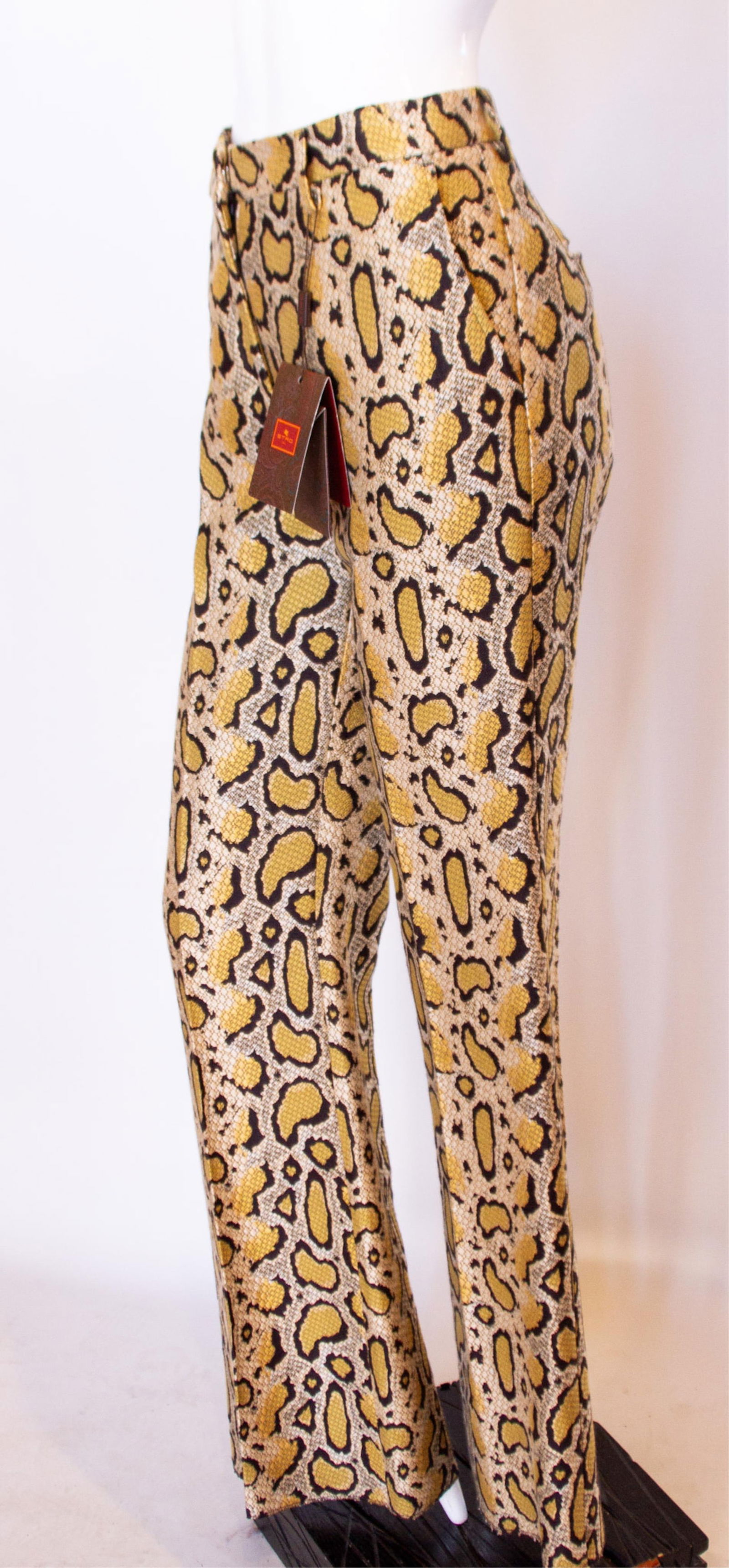 ETRO, Python Pattern Bell Bottom Style Pant - 4