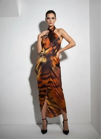 Roberto Cavalli, Felix Print, Oversize, Body Wrap SS22 Collection