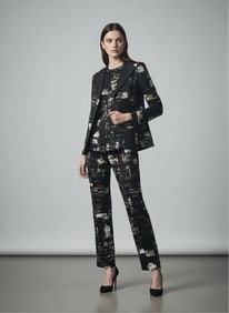 Lafayette, 148 Shirt and Jacket Ensemble (Pants not included), Iconic NYC Lights EU 40 / US 10