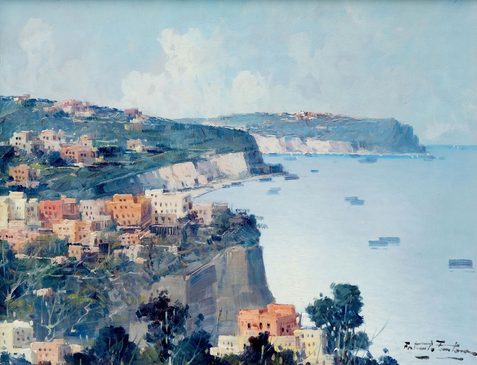 Fortunato Fontana Signed Oil On Canvas Painting, Circa 1970 (1 of 1)