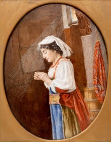 Antique French Painting on Porcelain