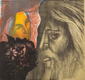 George Lockwood Signed Woodcut Print, Epiphany, Edition 1/35, 1959