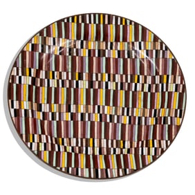 Japan, Meiji Period, Unusual Cloisonné Enamel Charger, Circa 1900