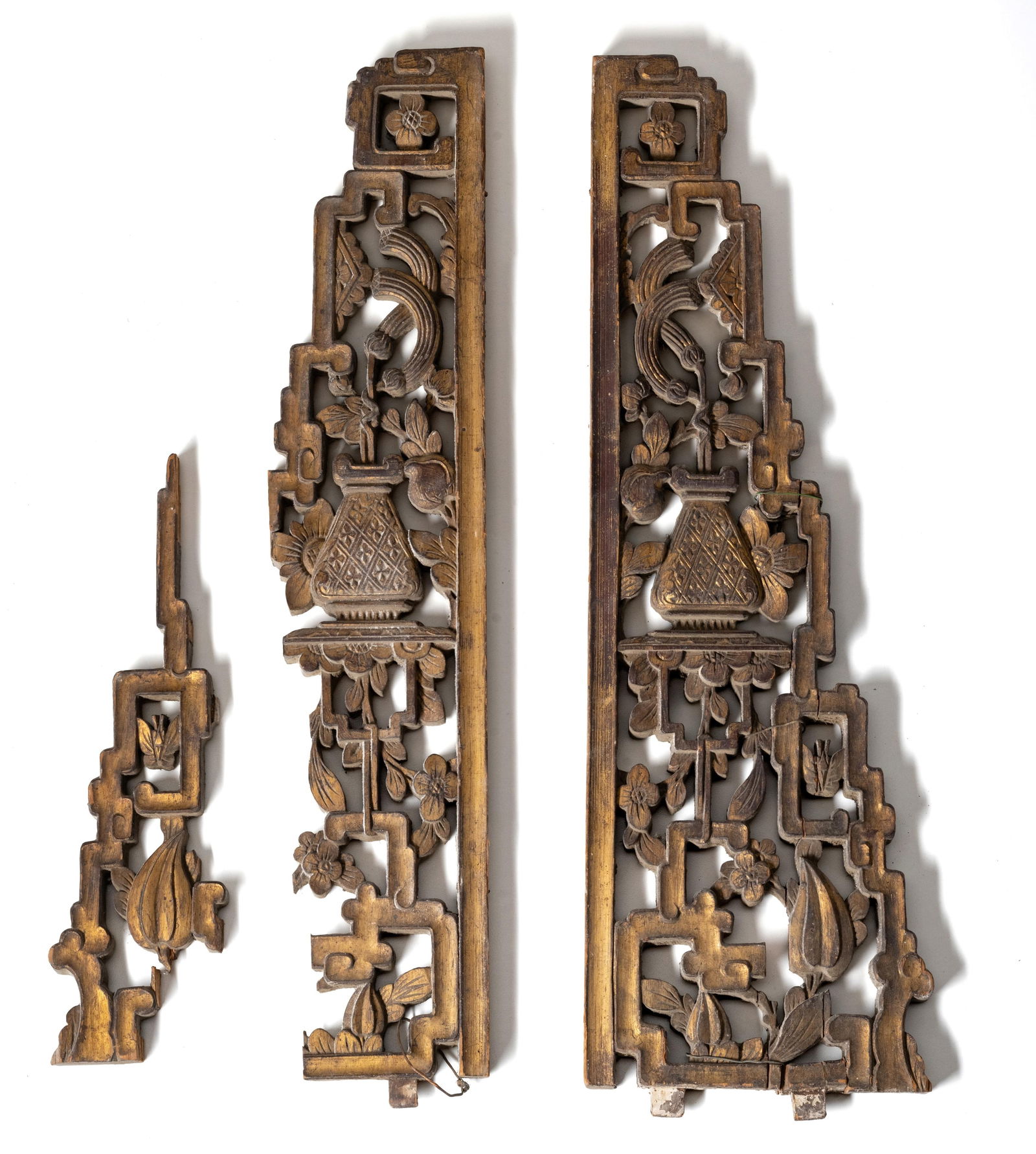 Chinese Carved and Gilded Wood Openwork Architectural Fragments, 19th Century (1 of 11)