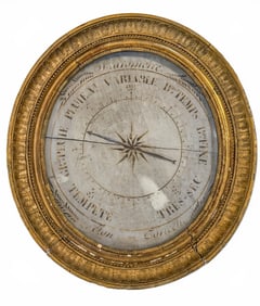 French Giltwood Barometer, Early 19th Century