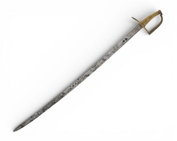 Continental European Brass-Hilted Sword, Early 19th Century