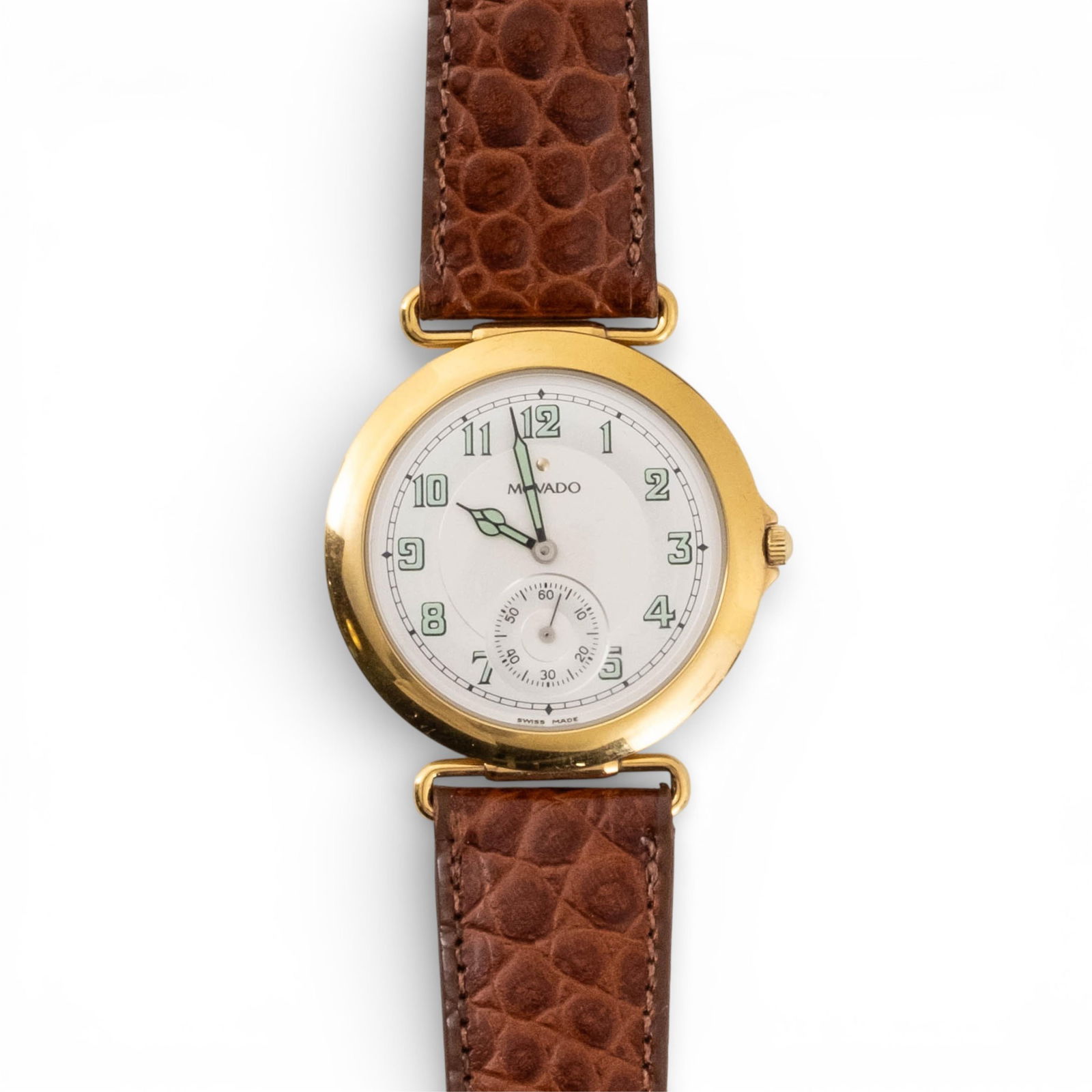 Vintage Movado ESQ Gold-Plated Wristwatch, Ref. 87.09.860 (NEW) (1 of 5)