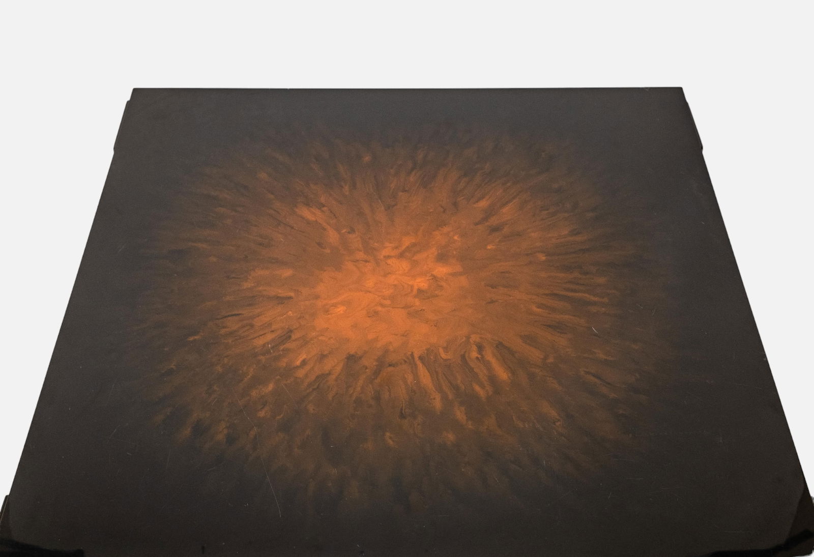 Maison Charles Lacquer Sunburst Pattern Coffee Table, Mid Century - 6