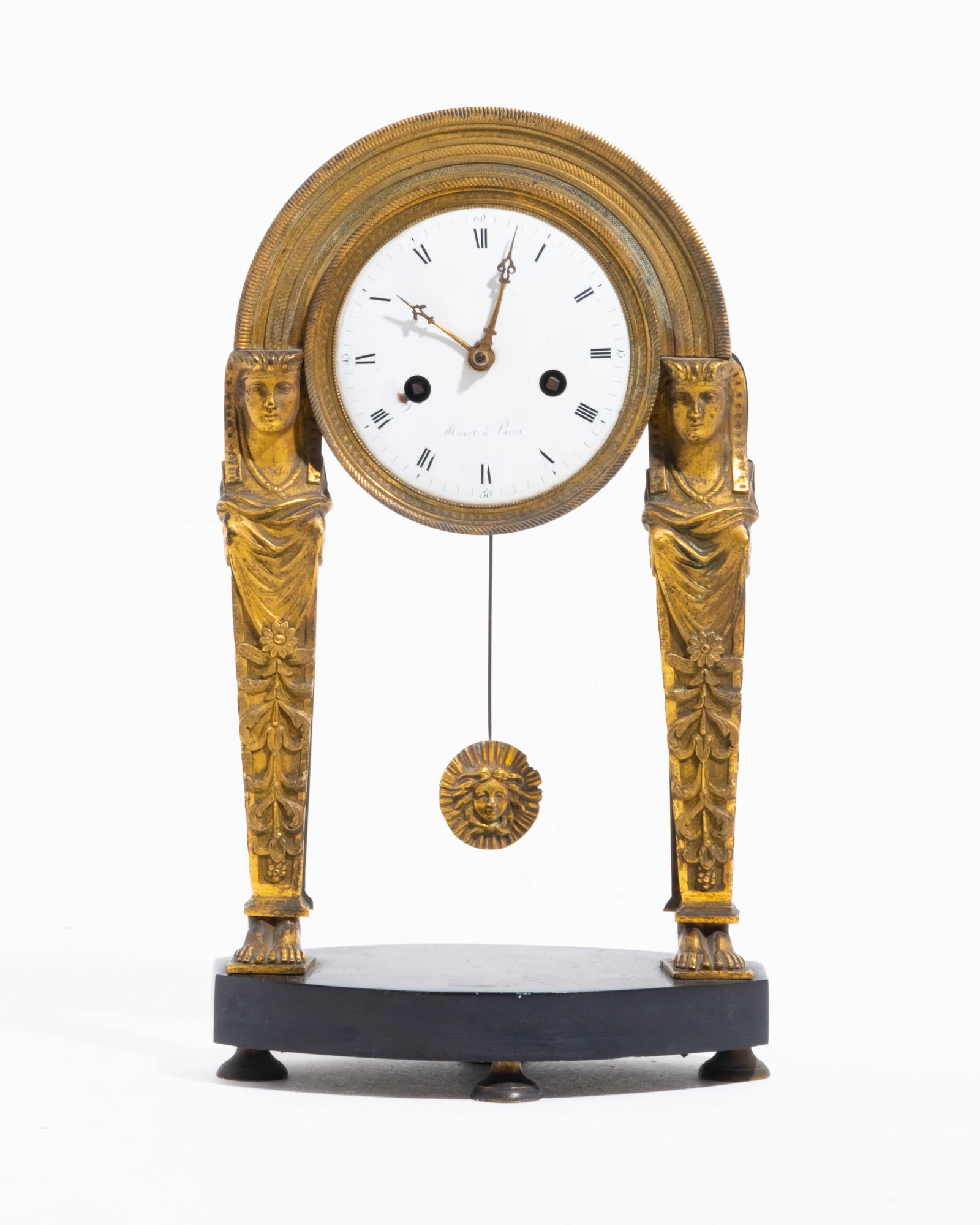 Chiseled and Gilded Bronze Clock, 19th Century (1 of 8)