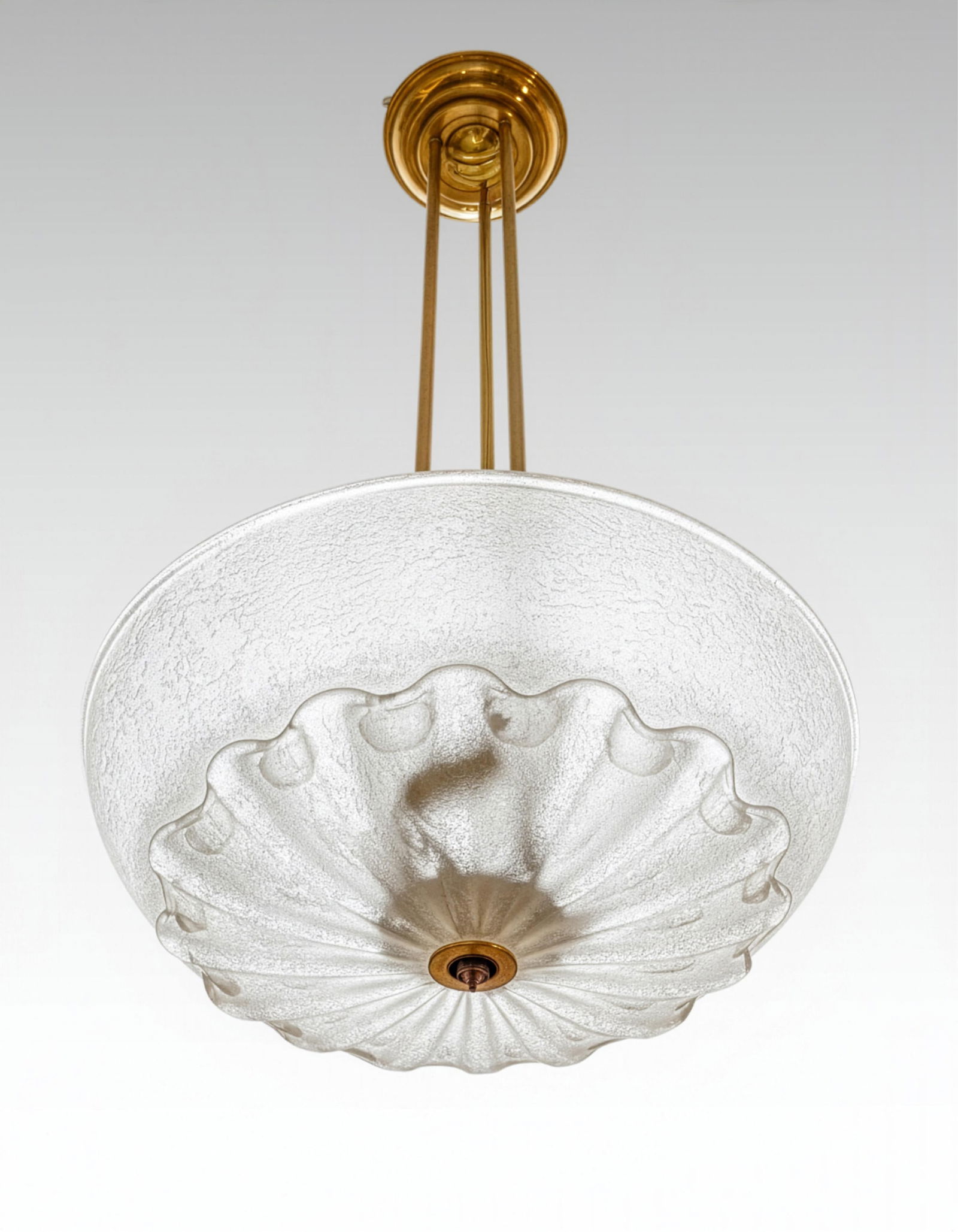 Murano Venetian Art Glass Mid Century Ceiling Fixture (1 of 9)