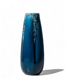 Massier Signed Art Nouveau French Art Pottery Drip-Glaze Vase, Circa 1920