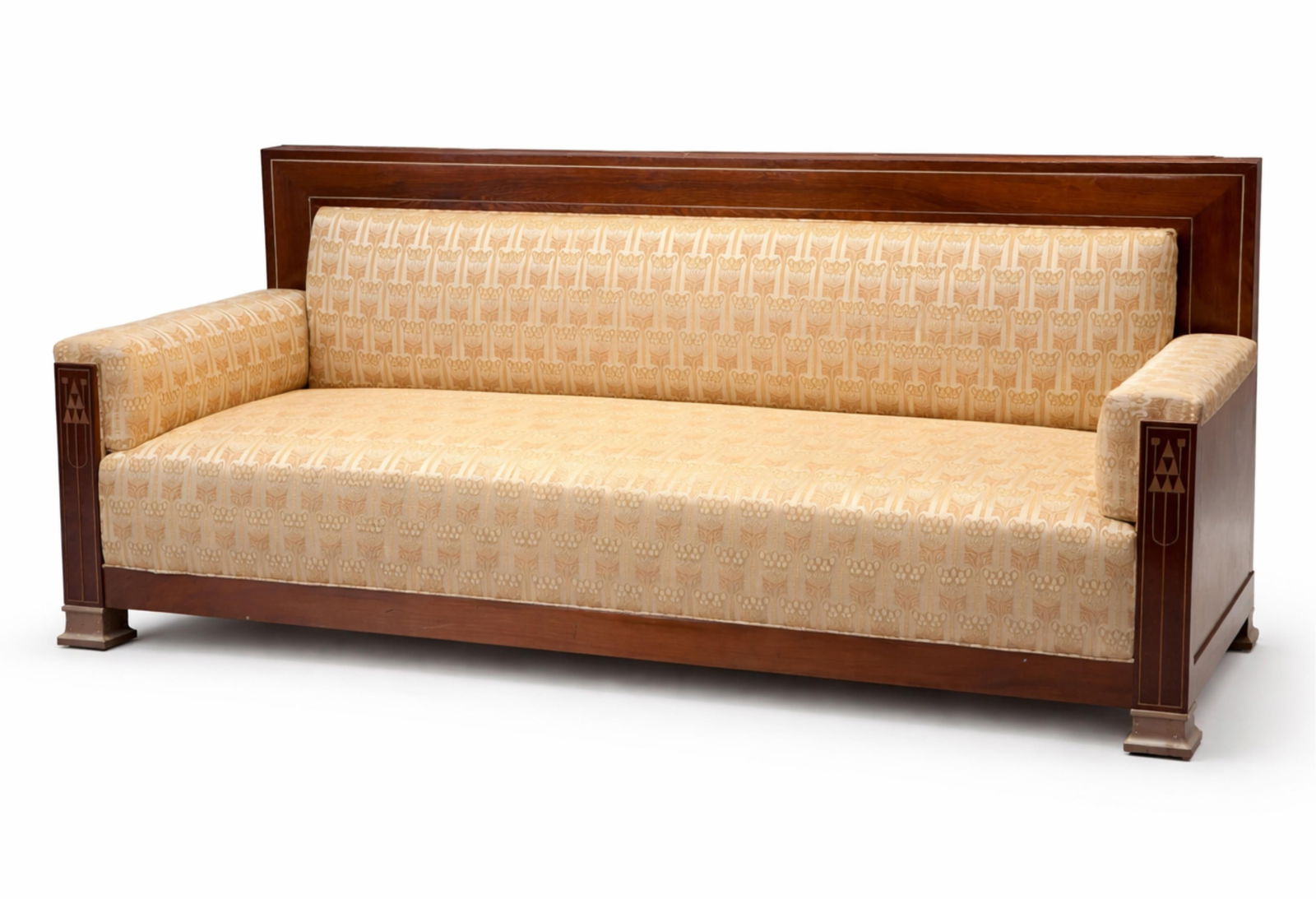 Koloman Moser, for Ludwig Schmidt, Vienna Secession Inlaid Sofa, (1 of 6)