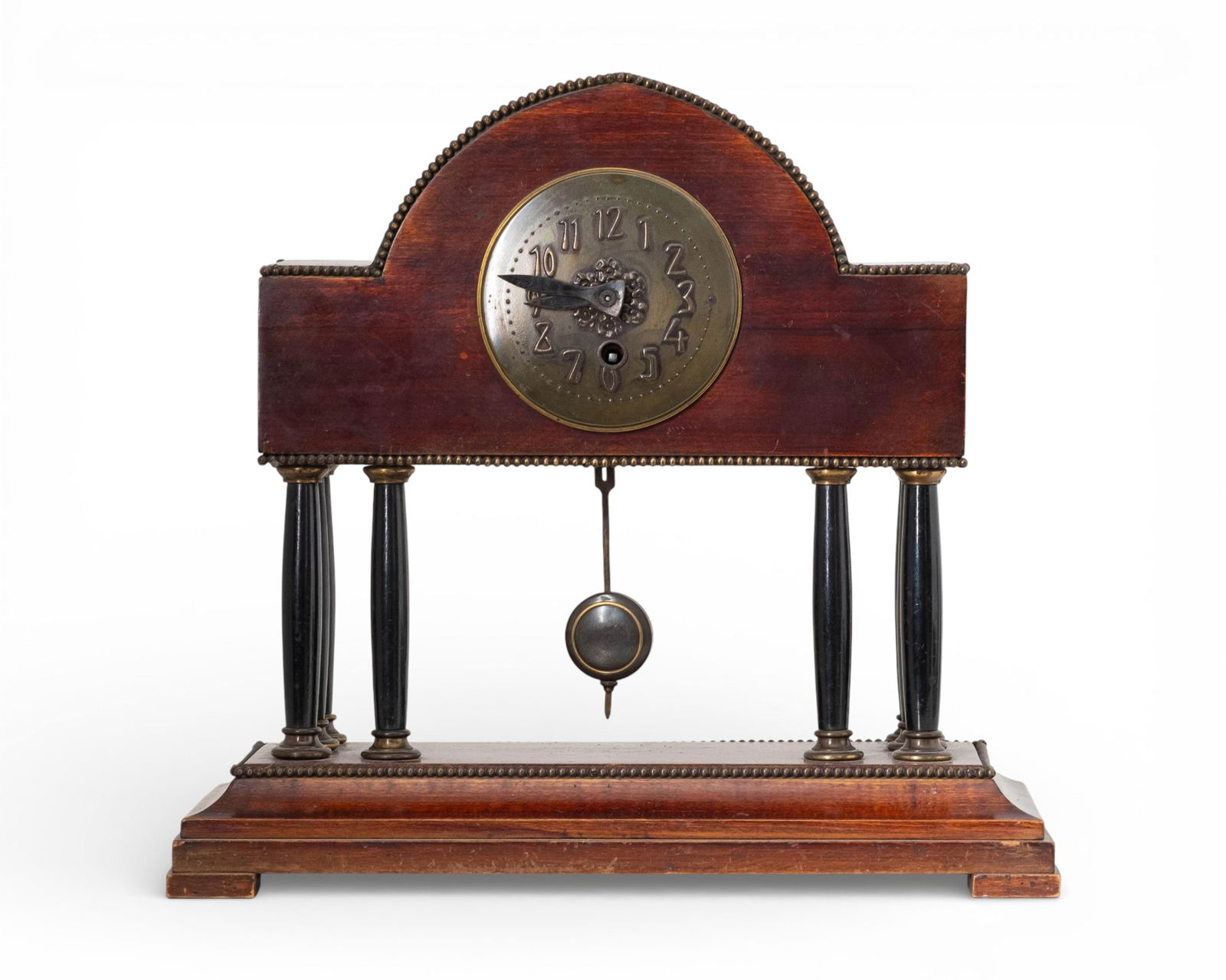 Vienna Secession Art Nouveau clock with columns, Austrian circa 1910. (1 of 7)