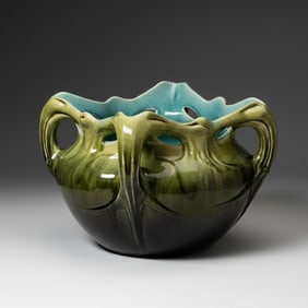 Hector Guimard, France Art Nouveau, c.1900,Stoneware Jardinière for Gustave de Bruyn & Fils