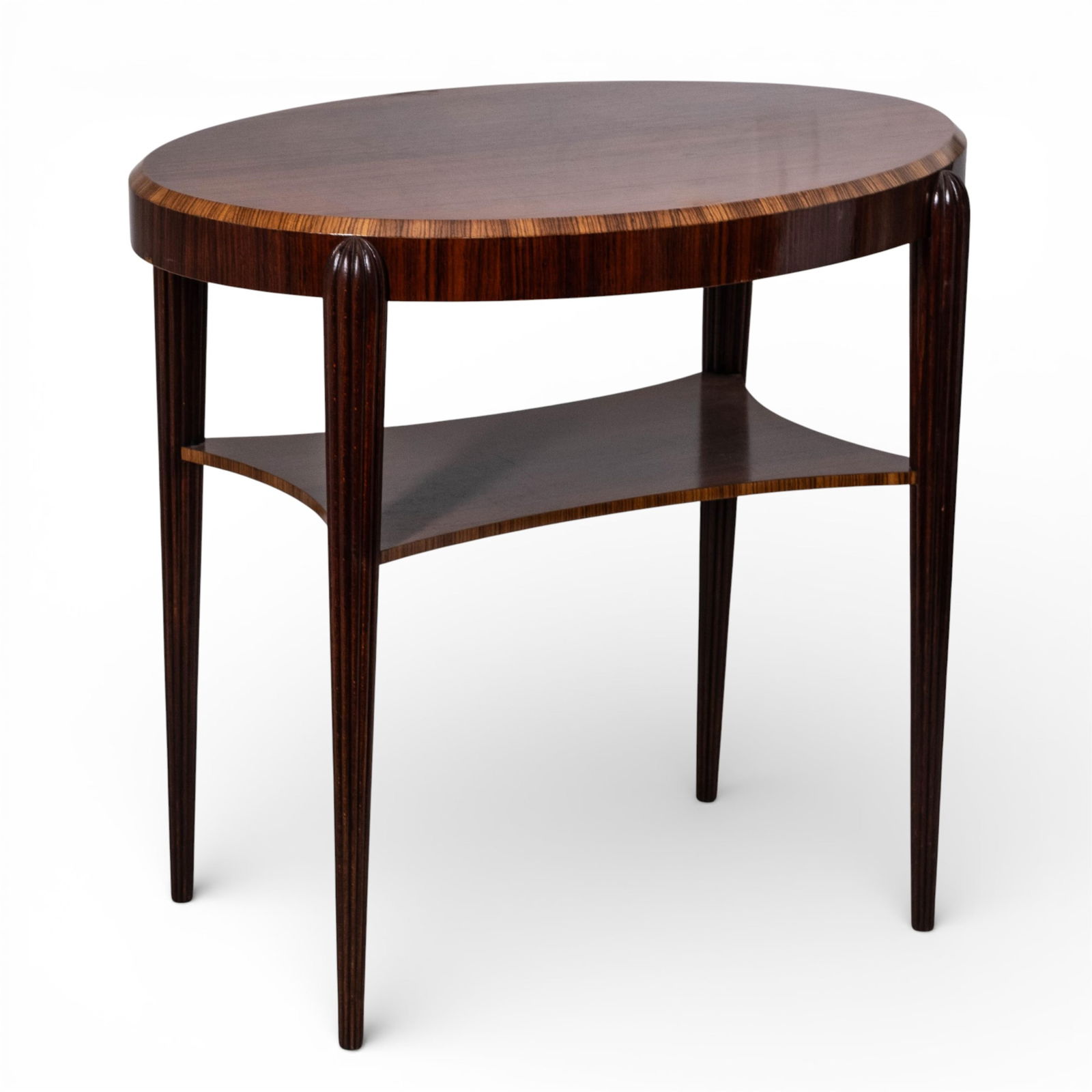 Emile Jacques Ruhlmann, Exotic Woods Oval Table, c 1925 (1 of 6)