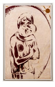 Irina Kalenskaya “Peace" Acrylic Painting on Paper, 1970, Signed