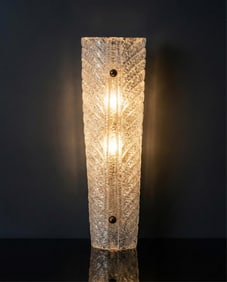 Mid-Century Murano Blown Textured Art Glass Wall Sconce circa 1950
