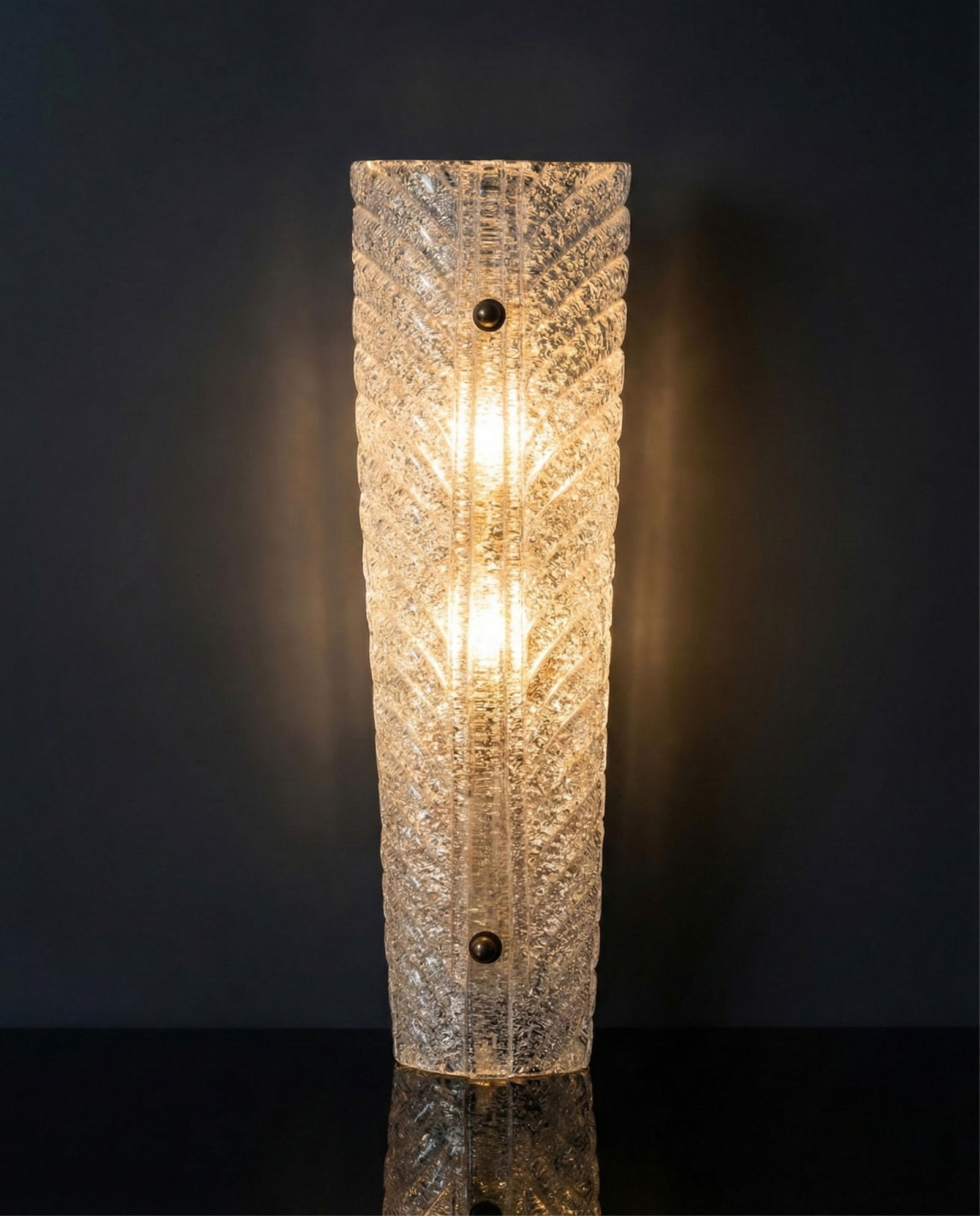 Mid-Century Murano Blown Textured Art Glass Wall Sconce circa 1950 (1 of 8)