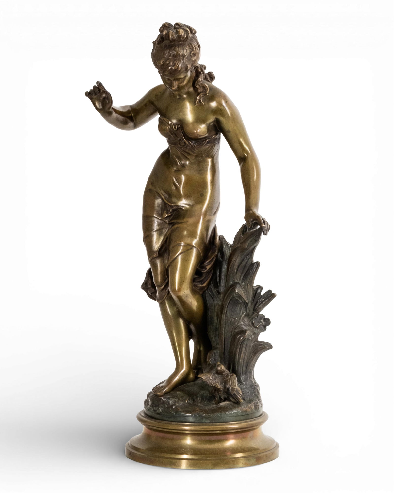 Auguste Moreau, Signed Antique Bronze Sculpture 19th century (1 of 10)