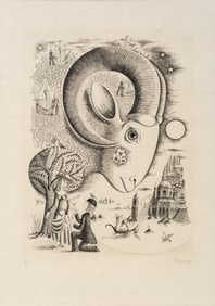 Raymond Peynet Signed Etching on Japanese Paper “Le Bélier