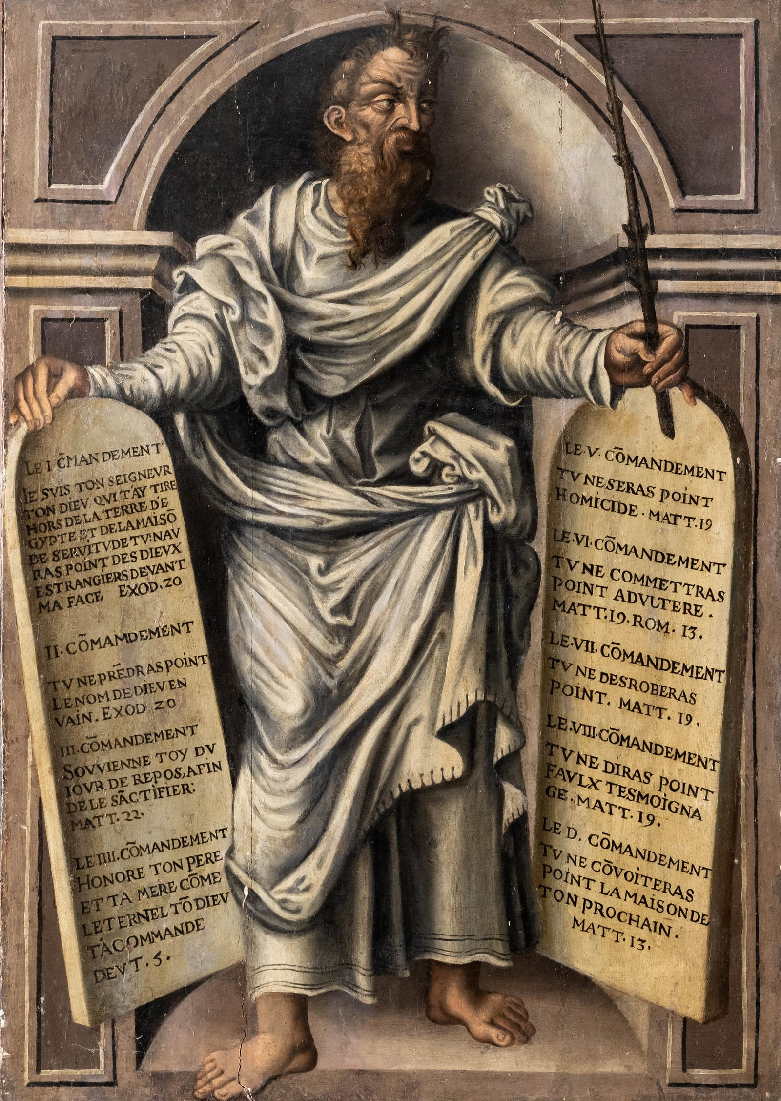 Continental 18th Century Religious Oil on Panel Painting, Double-Sided (1 of 14)