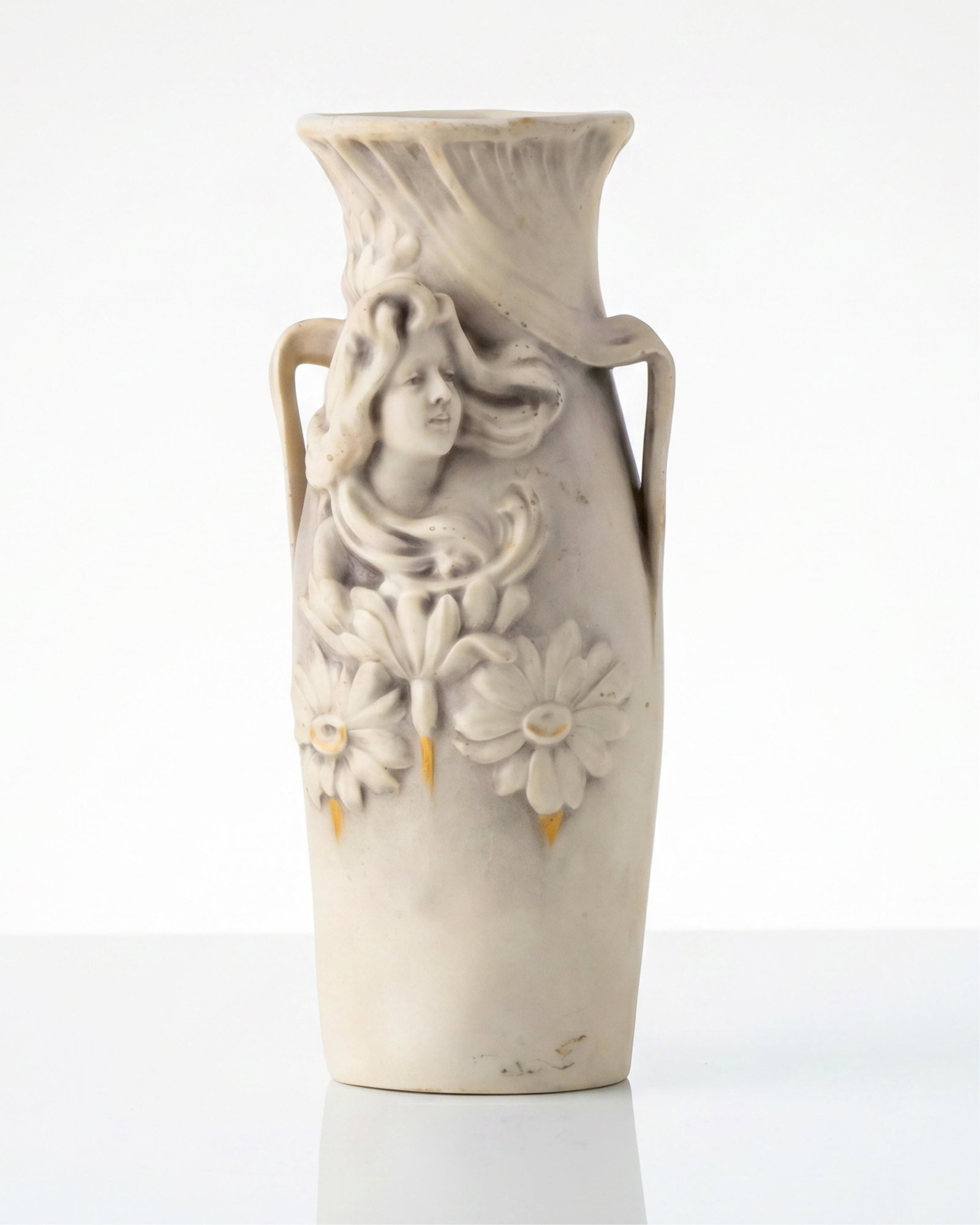 Royal Dux Art Nouveau Figural Porcelain Vase (1 of 7)