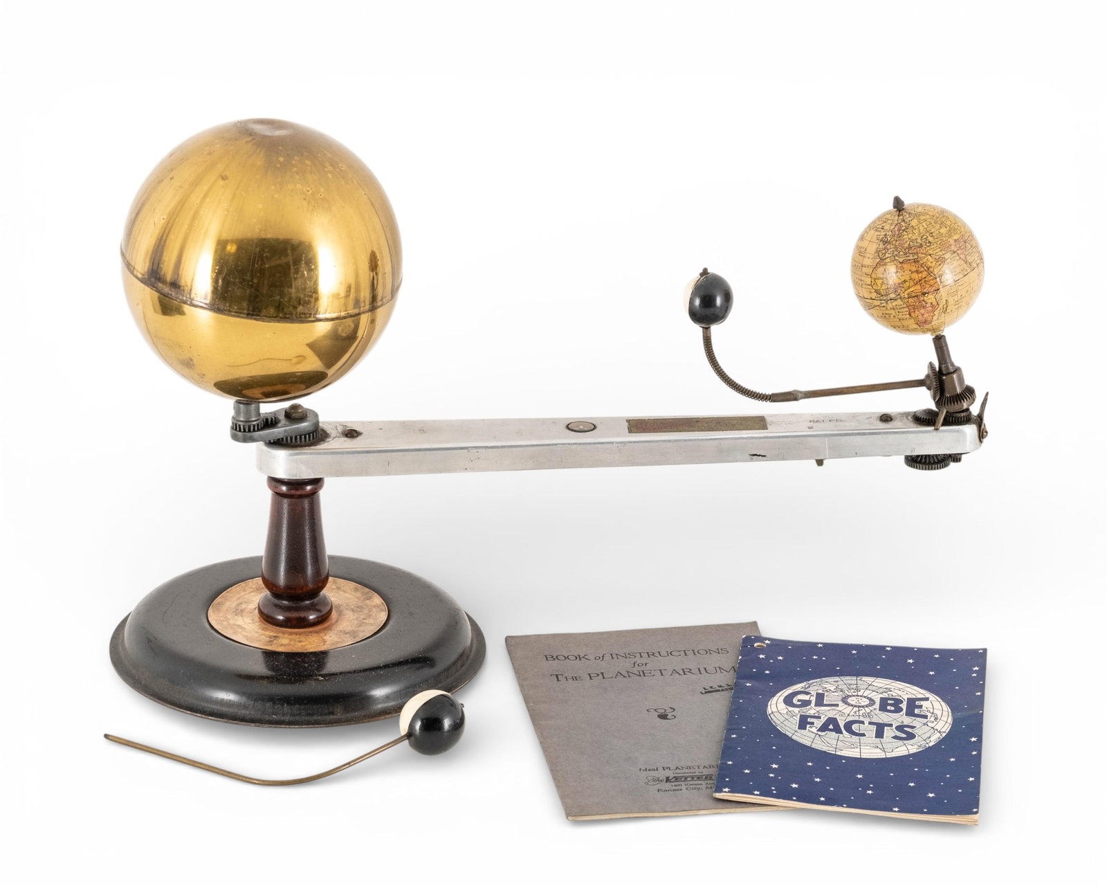 Ideal Planetarium Orrery Model with Globe and Instruction Booklets in Case, 1930's (1 of 11)