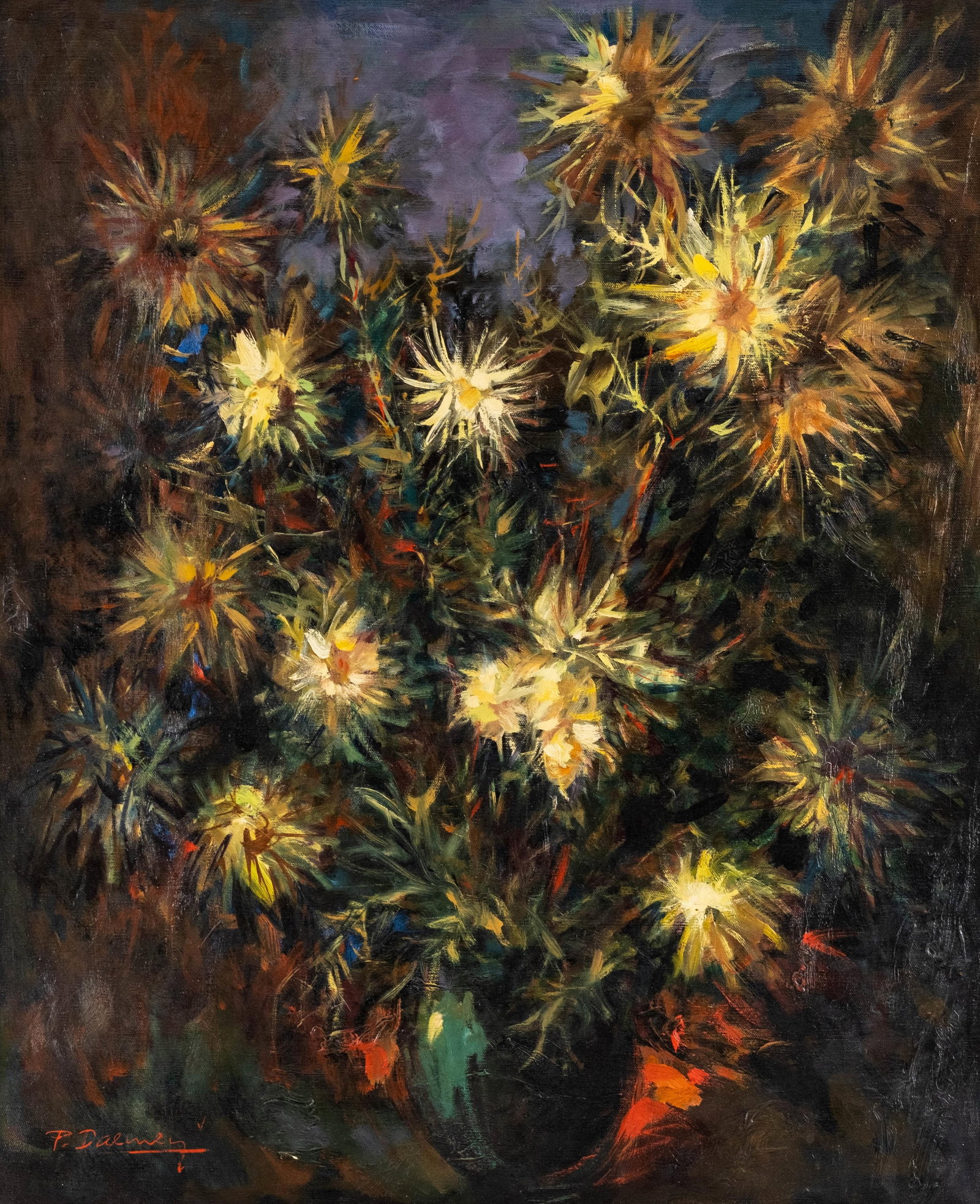 Paul Daemen Signed Still Life Oil on Canvas Painting (1 of 8)