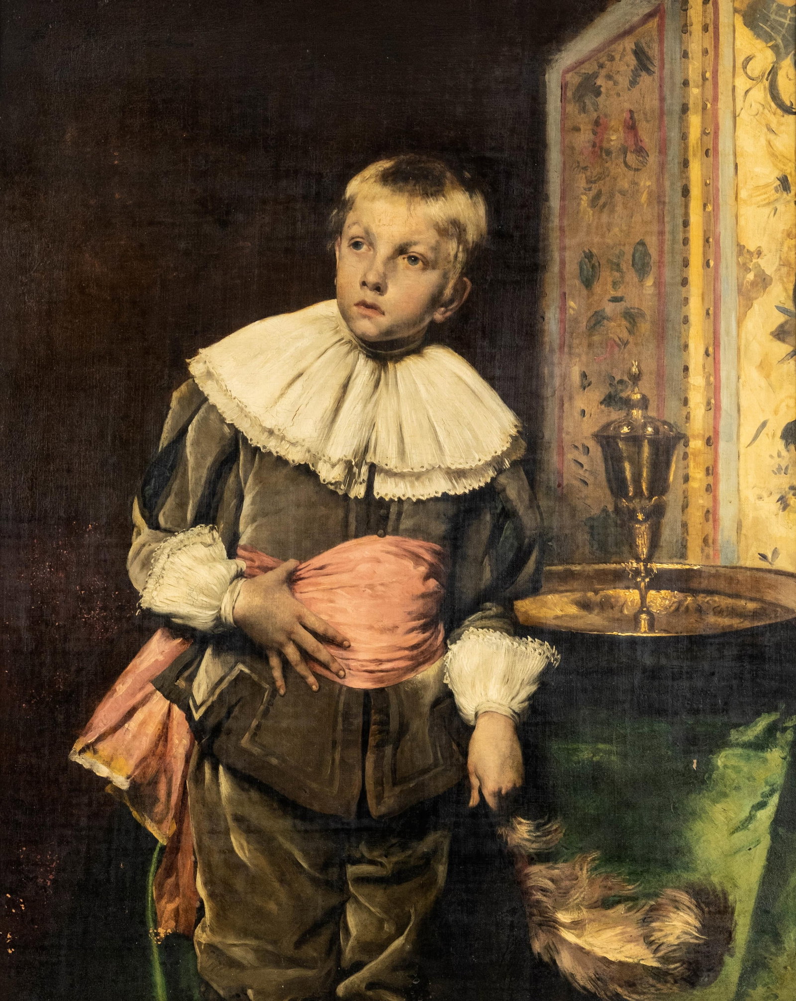 Ferdinand Victor Leon Roybet Signed Oil Painting, Christies Provenance 2004: Keywords: NO RESERVE, Roybet, French Painting, Oil on Canvas Painting, Interior Portrait, Young Cavalier, Genre Scene, 19th Century Painting, Portrait Painting, European Painting, Signed Painting, Fra