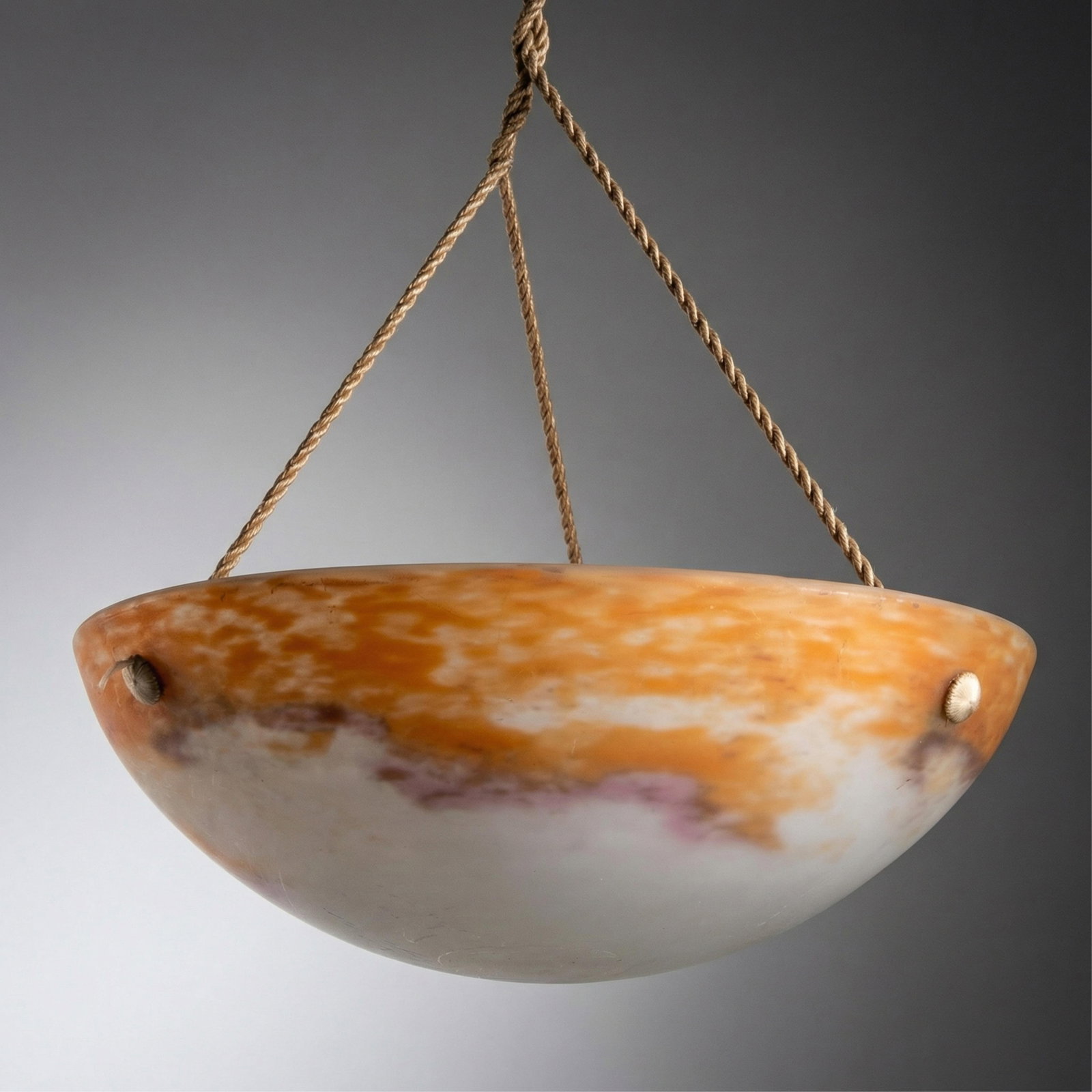 Art Glass Hanging Lamp Art Deco (1 of 5)