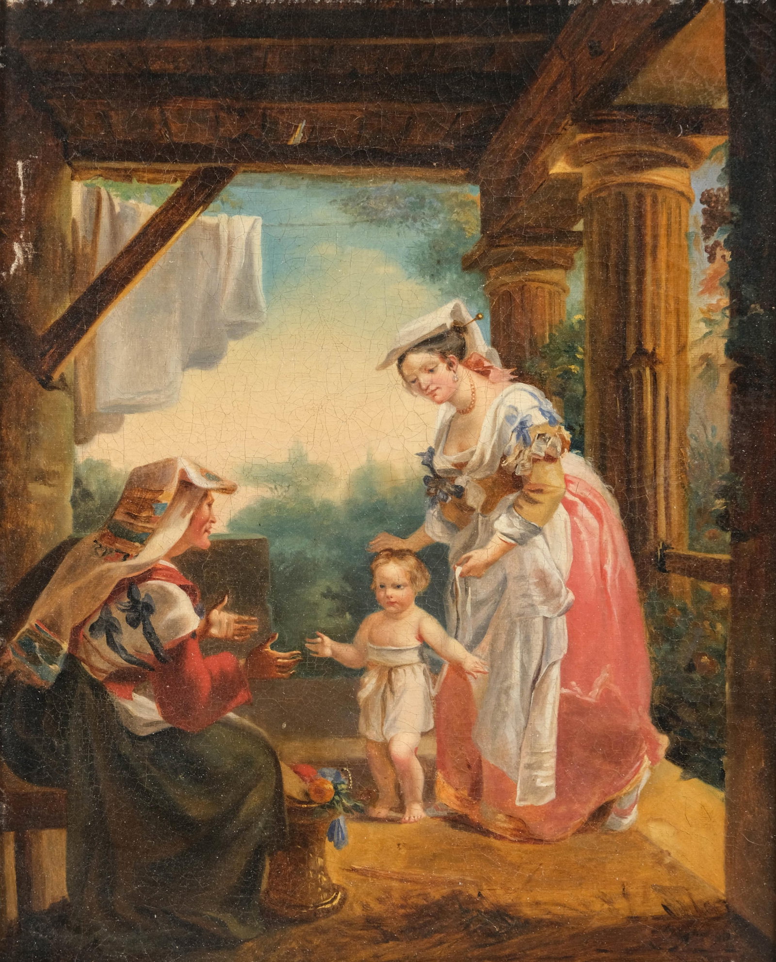 Hortense Haudebourt-Lescot, after or possibly another variant by the artist. “First Steps, Oil (1 of 15)