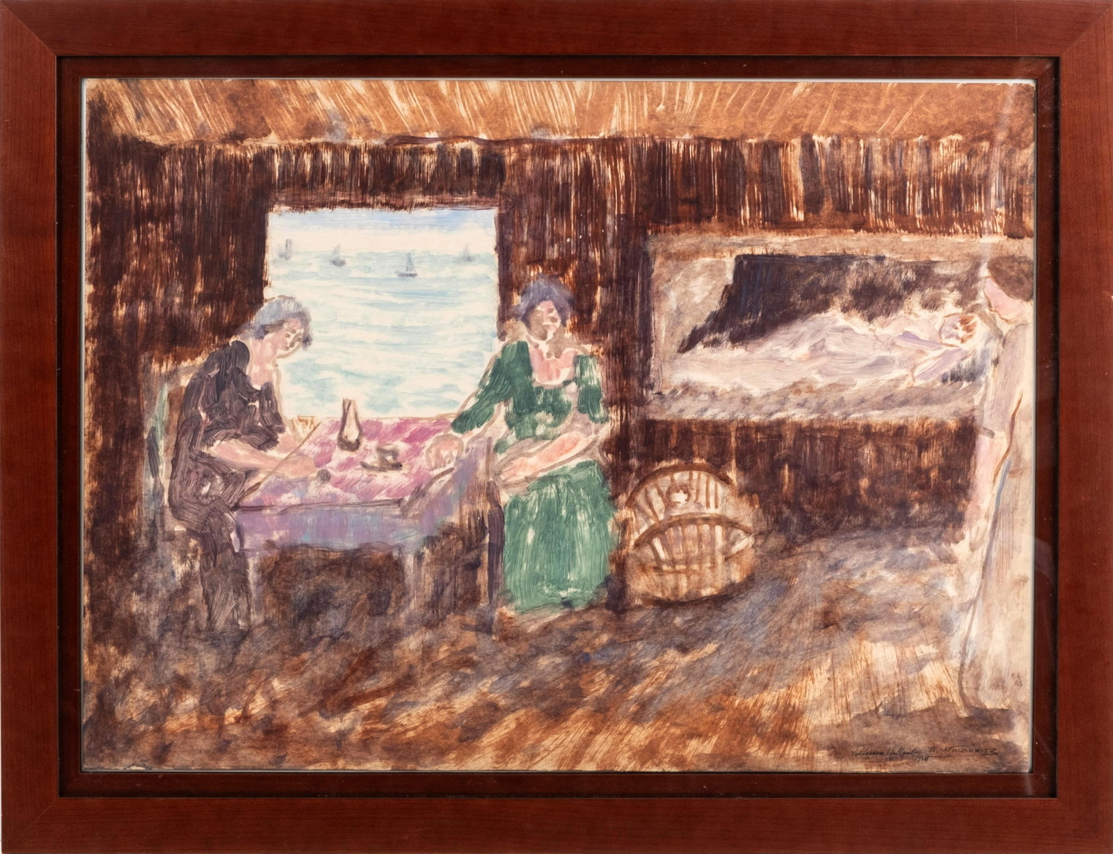Abraham Walkowitz Signed Early 20th Century Gouache Painting (1 of 7)