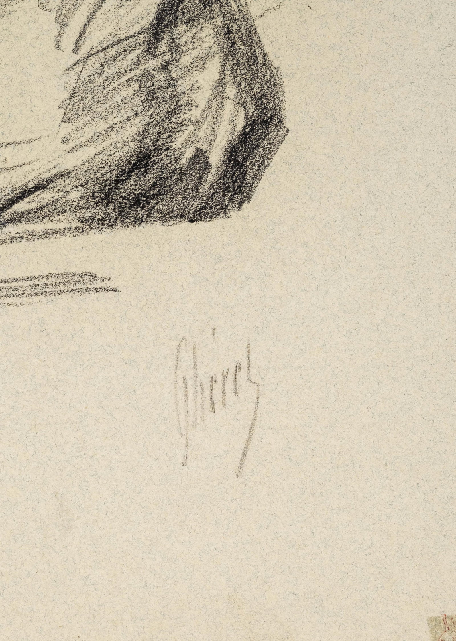 No Reserve- Jules Chéret Art Nouveau Drawing Of A Woman Holding A Figurine, hand Signed - 4