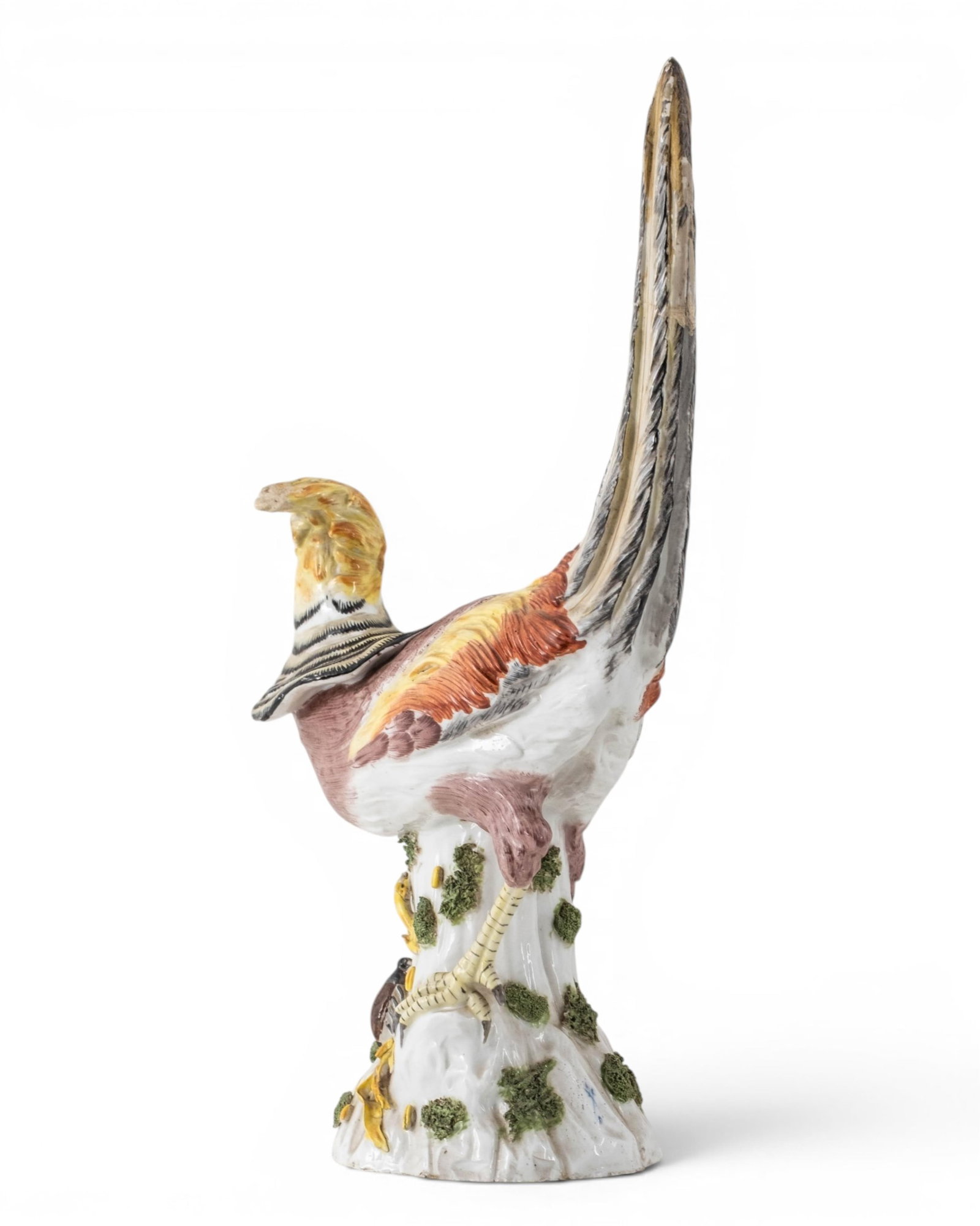 No Reserve- 19th Century Meissen Porcelain Golden Pheasant Figure - 11