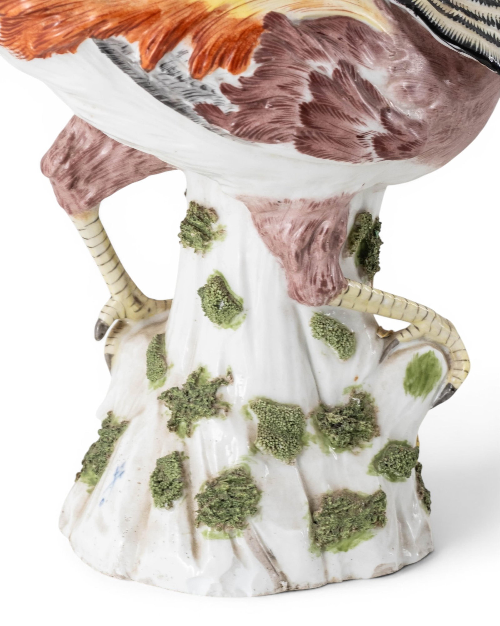 No Reserve- 19th Century Meissen Porcelain Golden Pheasant Figure - 6