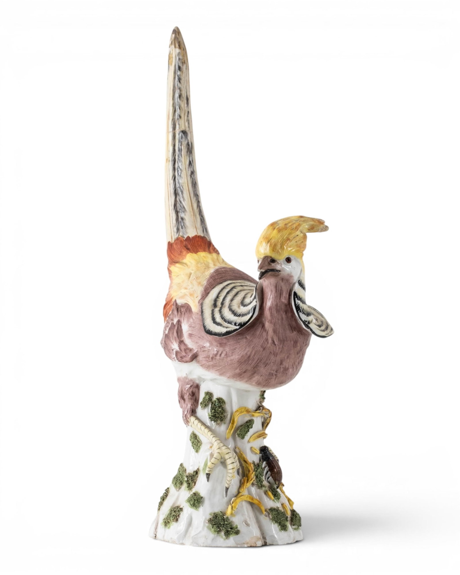 No Reserve- 19th Century Meissen Porcelain Golden Pheasant Figure - 8